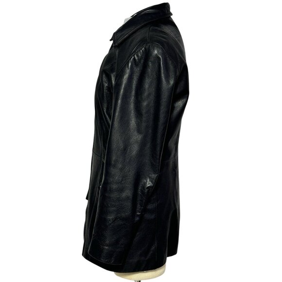 Avanti Black Genuine Leather Jacket M Womens Professional Outerwear - Picture 3 of 7